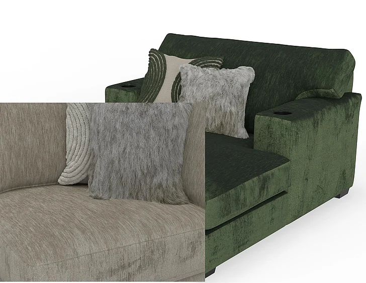 Corinthian 2815 Chaise with Cupholder in Luscious Doe FG2815