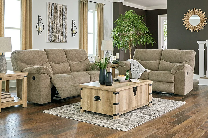 Alphons 2-Piece Reclining Living Room Set in Briar
