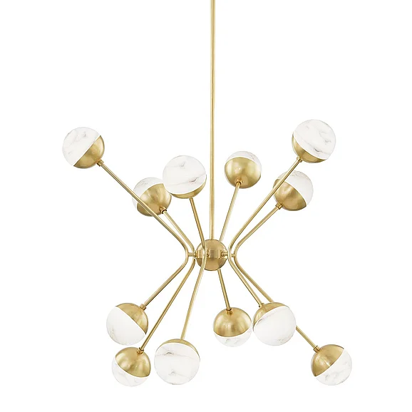 Hudson Valley Lighting Saratoga Chandelier 2836-AGB-CE