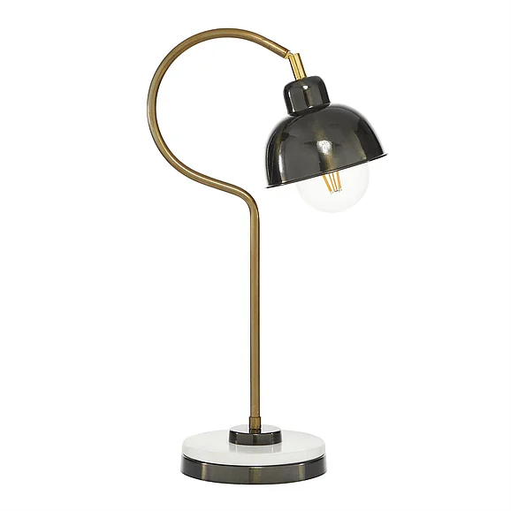 UMA Black Metal Spotlight Room Desk Lamp, 7" x 13" x 22" | 28549 CLOSEOUT