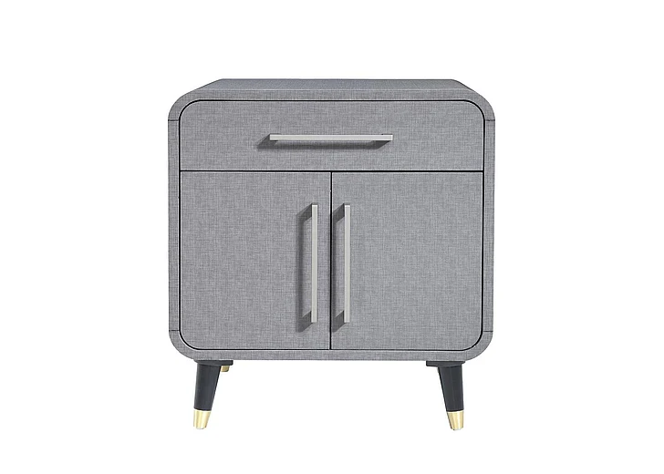 Emma Mason Signature Timberlore Nightstand w/ USB in Gray