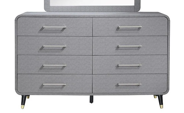 Emma Mason Signature Timberlore 8 Drawer Dresser in Gray