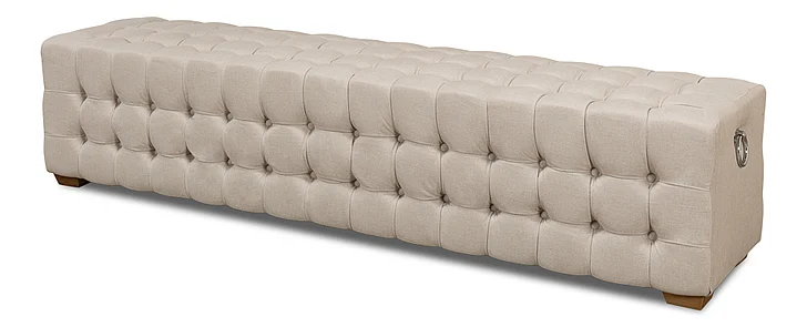 Sarreid Beam Bench in Natural Beige 28683