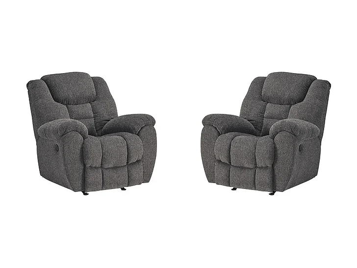 Foreside Rocker Recliner in Charcoal 3810425 (Set of 2)