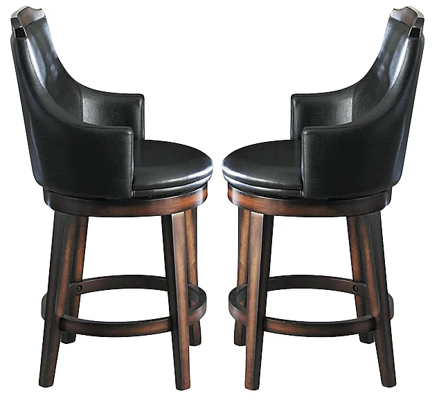 Homelegance Bayshore Swivel Counter Height Chair in Dark brown 5447-24S