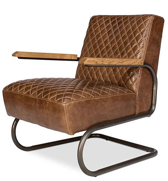 Sarreid Encore IHF Beverly Hills Chair in Cuba Brown 28890