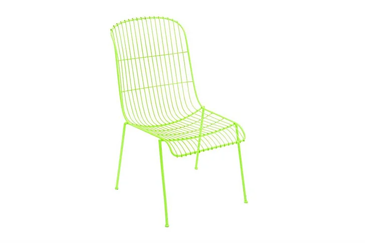 UMA Gold Iron Eclectic Outdoor Chair, 37" x 21" x 23" | 28909 CLOSEOUT
