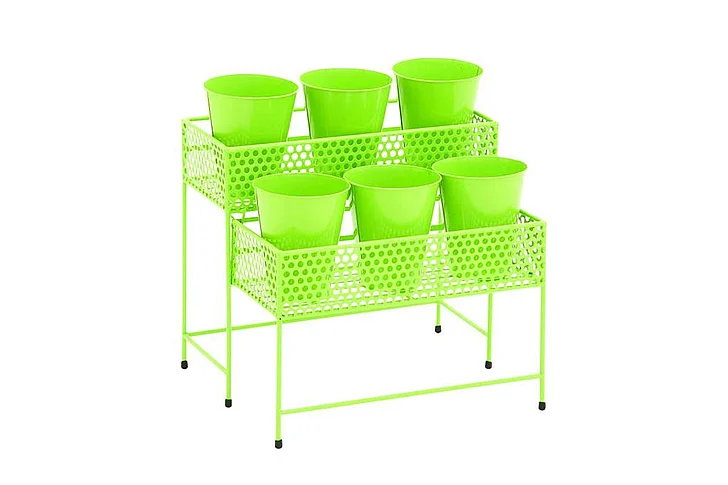 UMA Green Metal Planter, 15" x 19" x 17" | 28941 CLOSEOUT