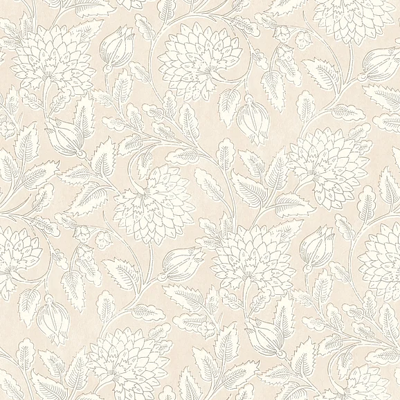 York Chesapeake Vadouvan Blush Jacobean Trail Wallpaper (Double Roll) 4134-72538