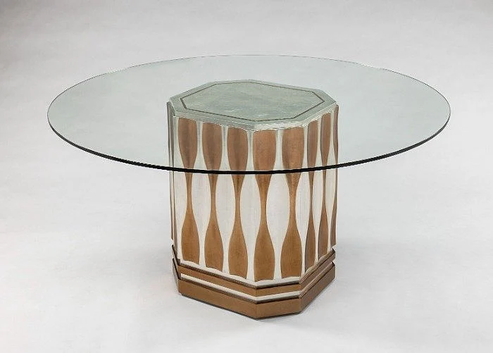 Artmax Dining Table Base with Glass Top 2934-DT4