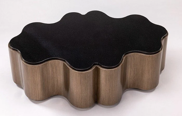 Artmax Coffee Table in Black Marble Top 2935-CF