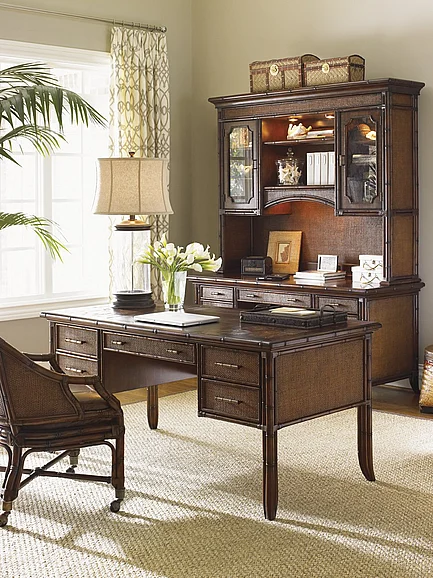 Sligh Bal Halbour 2-Piece Paradise Isle Office Desk Set
