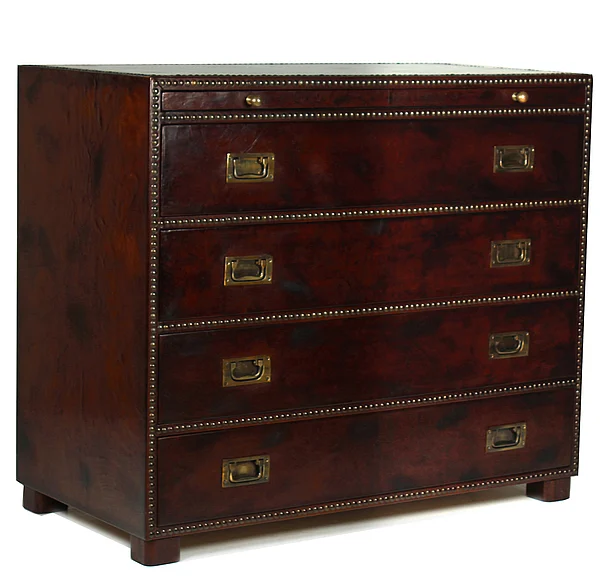Sarreid Encore IHF Studded Gentleman's Chest in Brown Antique 29541