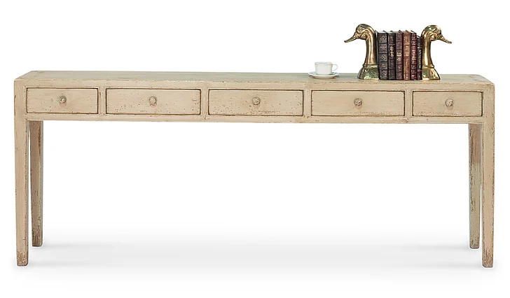 Sarreid Encore IHF Jeweler's Console Table in Pine 29721