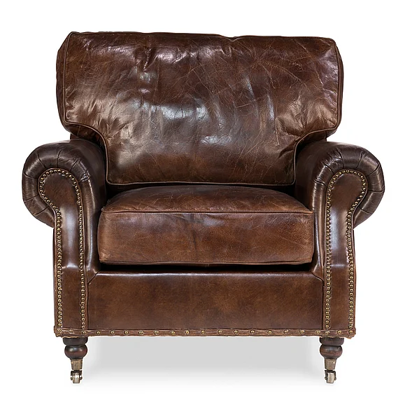 Sarreid Encore IHF Papa's Chair in Vintage Cigar 29761