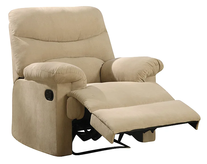 Acme Arcadia Microfiber Recliner in Beige 00626