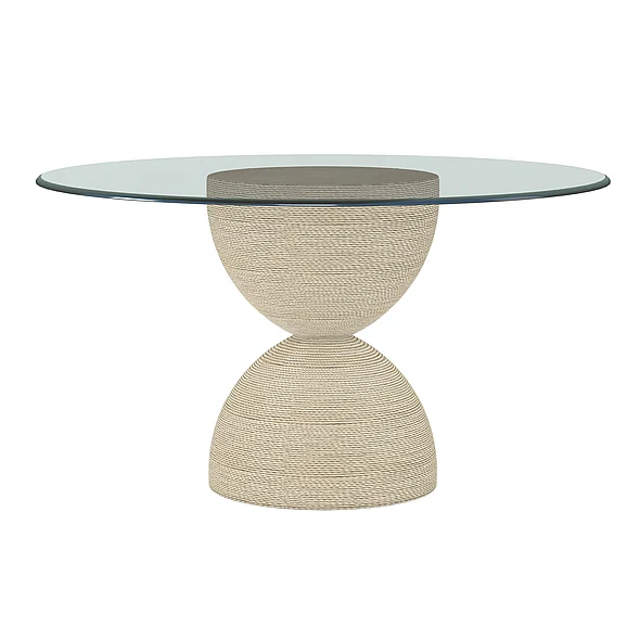 A.R.T. Furniture Cotiere 54" Round Dining Table in Linen 299225-000154
