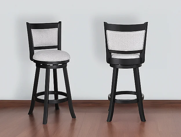 Crown Mark Cecil Swivel Bar Stool (Set of 2) in Dove 2998DV-29