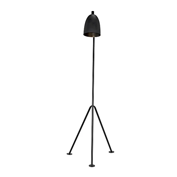 Noir Furniture Asti Floor Lamp in Black Steel LAMP445MTB