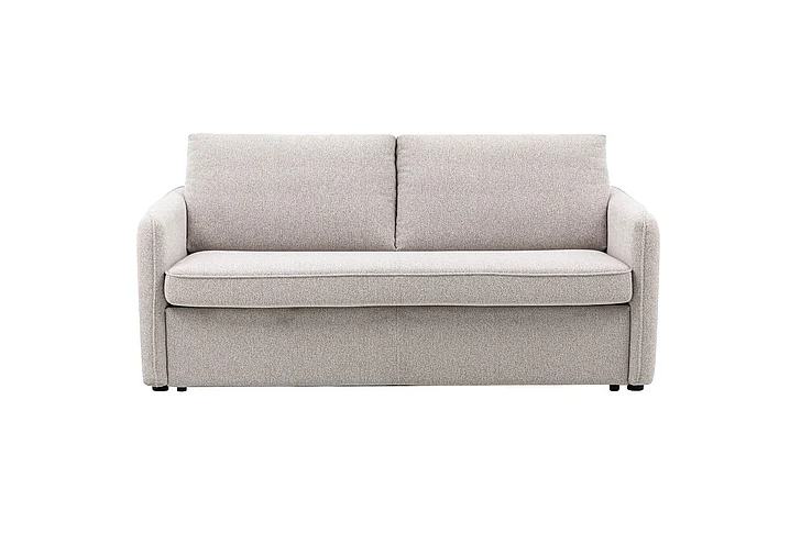 Klaussner Skyline Fabric Smart Sleeper Sofa in Queen w/ Memory Foam Mattress in Sahara