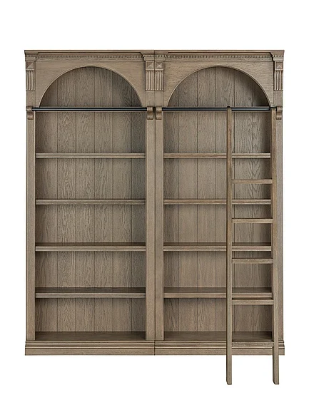 Emma Mason Essentials Austria 2pc Bookcase Set in Brown