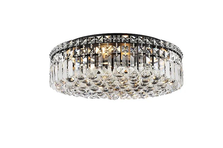 Elegant Maxime 20 In. Black Flush Mount V2030F20BK/RC