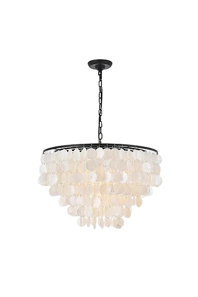Elegant Selene 6 Light Black Pendant LD5050D24BK