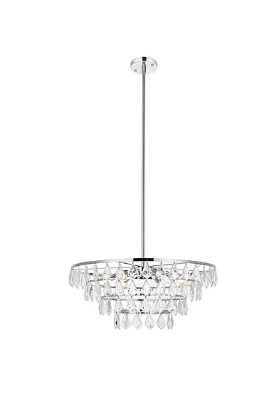 Elegant Ella 24 In. Pendant in Chrome 1101D24C CLOSEOUT