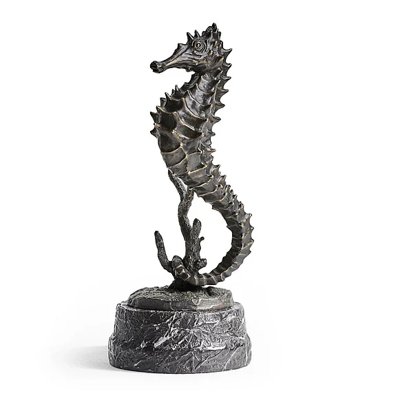 Jonathan Charles JC Traditional Antique Dark Bronze Seashorse 495778-DKB