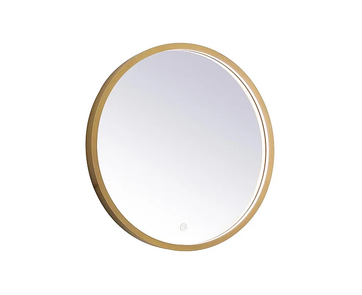 Elegant Pier 21 In. Led Mirror with Adjustable Color Temperature 3000K/4200K/6400K in Brass MRE6021BR
