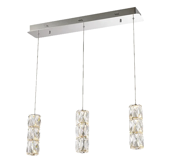 Elegant Polaris Led Light Chrome Pendant Clear Elegant Cut Crystal 3500D3C