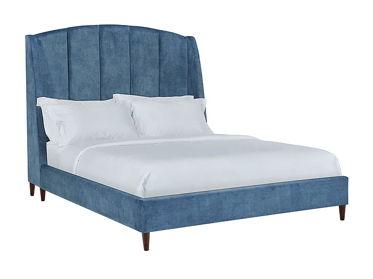 Powell Furniture Marquette King Upholstered King Bed Navy 23LR1005NVY