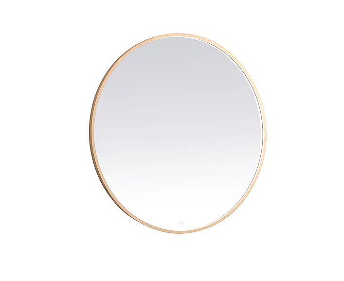 Elegant Pier 45 In. Led Mirror with Adjustable Color Temperature 3000K/4200K/6400K in Brass MRE6045BR