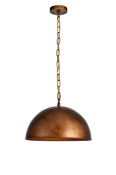 Elegant Merce Collection Pendant D15 H10 LT:1 Manual Brass Finish LD6013D15BR
