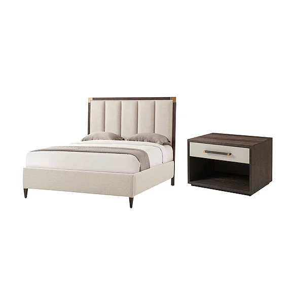 Theodore Alexander TA Studio Embassy 2pc US Bedroom Set in Cardamon