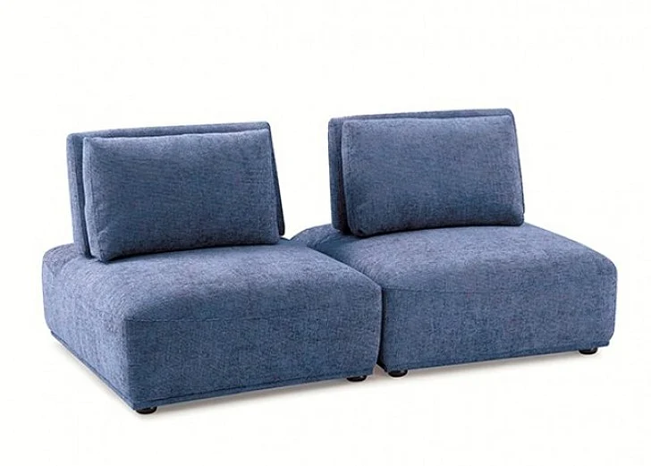 Furniture of America Stavanger 2-Seater in Blue FM63001BL-B