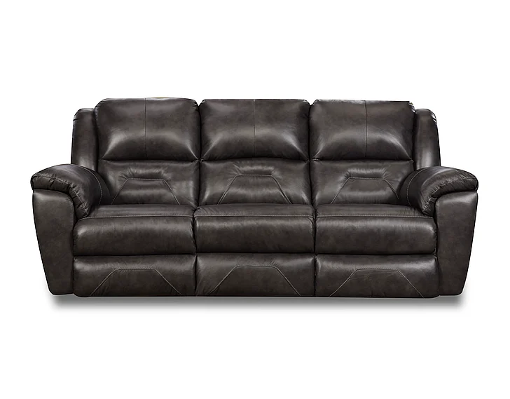 Southern Motion Pandora Power Headrest Reclining Sofa with USB in Slate 751-61P 912-14