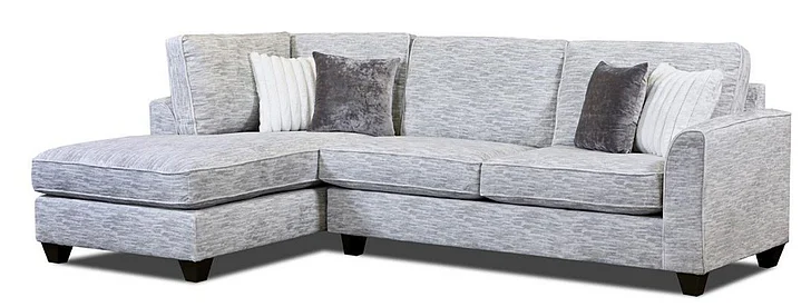 Peak Living 300 2pc LSF Chaise Living Room Set in Campaign Dove CUSTOM ITEM