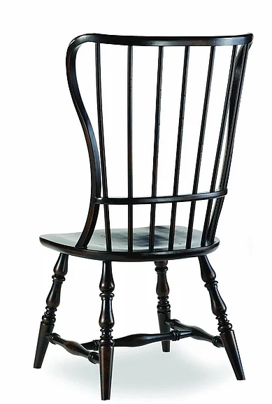 Hooker Furniture Sanctuary Spindle Back Side Chair (Set of 2) - Ebony 3005-75310