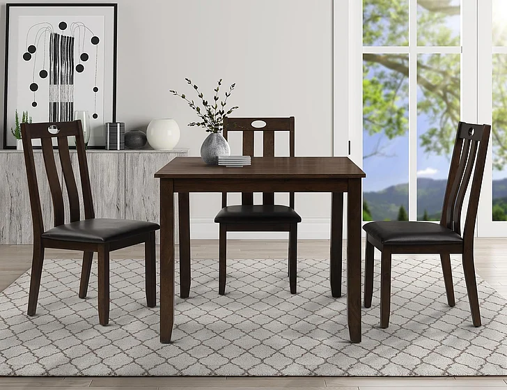 Emma Mason Signature Amalfi Blend 5 Pc Dining Table Set in Cherry