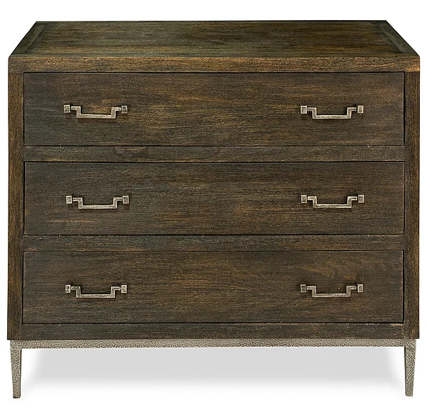 Sarreid Encore IHF Bauhaus Chest of Drawers in Brushed Iron 30405