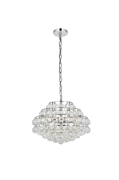 Elegant Savannah 18 In. Pendant in Chrome 1106D18C CLOSEOUT