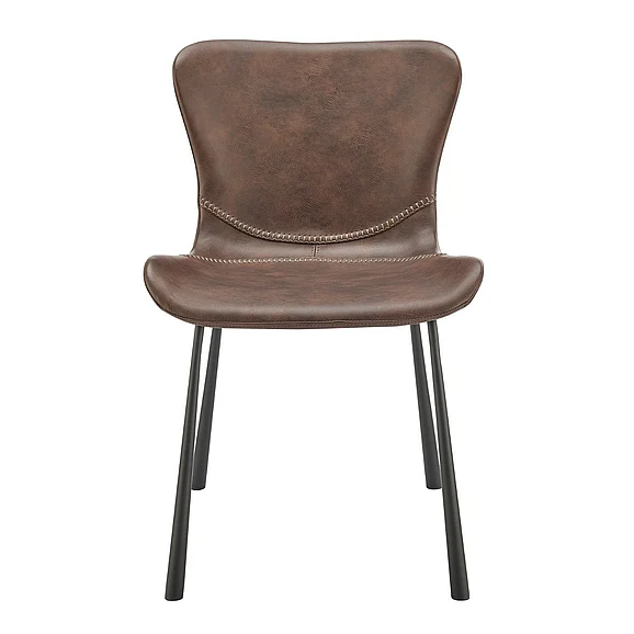 Euro Style Melody Side Chair in Dark Brown 30510BRN (Set of 2)