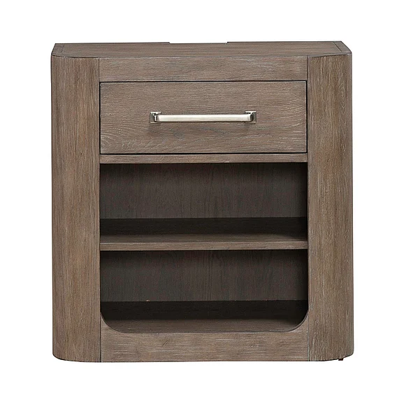 Liberty South Bend Open Nightstand w/ Charging Station in Burnished Clay 306-BR62