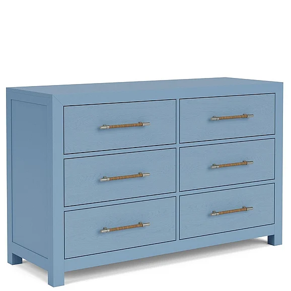 Riverside Furniture Rosalie Drawer Dresser in Cabana Blue 30767