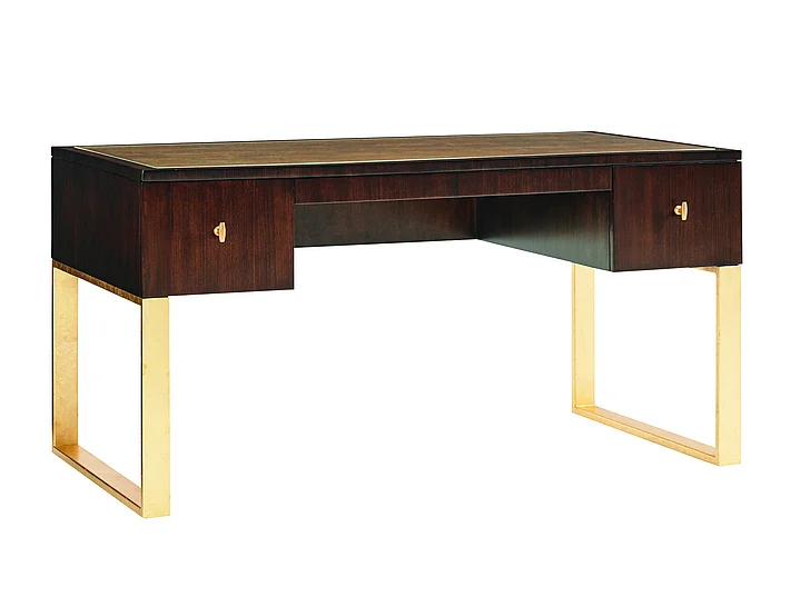Sligh Bel Aire Melrose Writing Desk in Brushed Brass 307HW-412