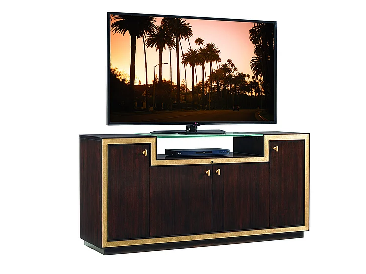 Sligh Bel Aire Palisades Media Console in Brushed Brass 307HW-661