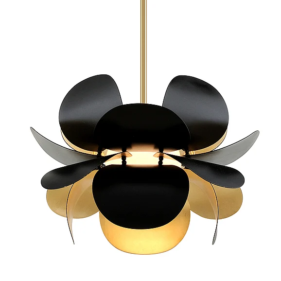 Corbett Lighting Ginger Chandelier 308-41-GL/SBK