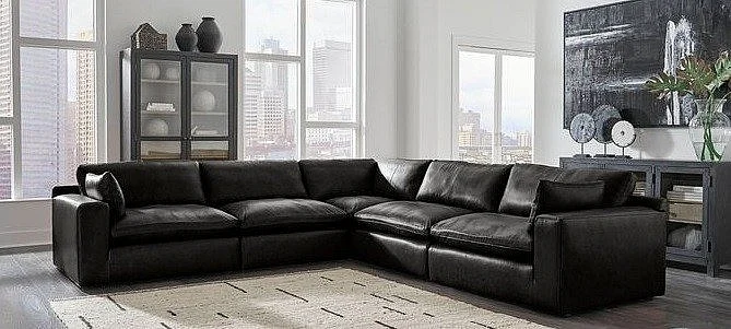 Ashley Furniture Emilia 5-Piece Sectional Set in Black