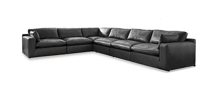 Ashley Furniture Emilia 6-Piece Sectional Set in Black